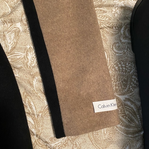 Beige and black woolen coat Calvin Klein - Picture 9 of 12